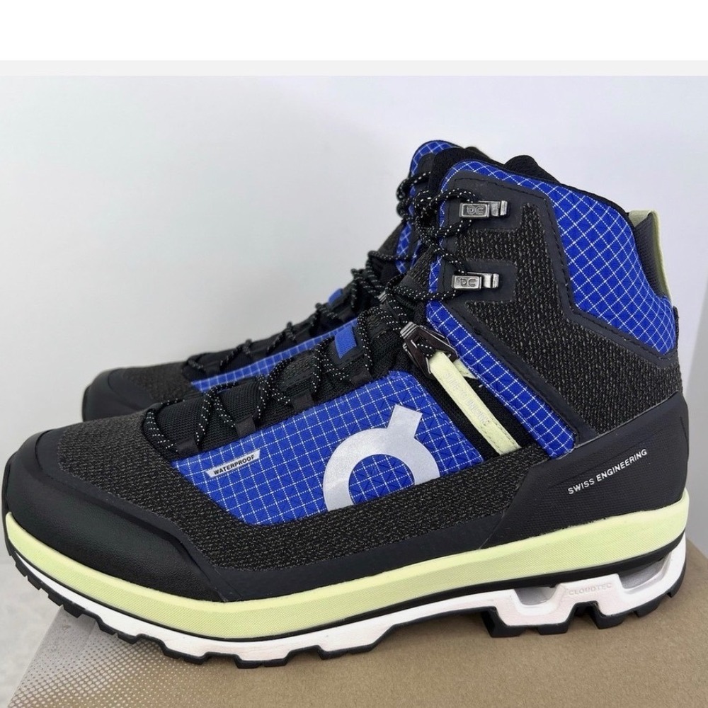 On Running Cloudalpine Waterproof Hiking Boots Cobalt Limelight 3WD10841198 W 8